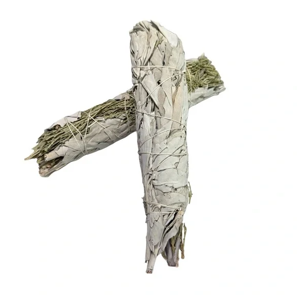 Large White Sage & Cedar Smudge Sticks (2-Pack) | Cleansing Ritual Spiritual - Picture 4 of 7